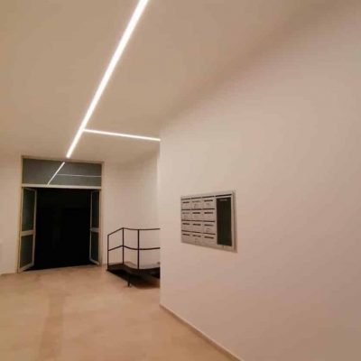 Progetto Gabriele Albanese - Androne GFP_19 - Illuminazione notturna: apertura d'accesso alla corte interna